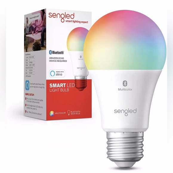 Sengled Smart Light Bulbs, Color Changing Alexa Light Bulb Bluetooth Mesh New - Picture 1 of 4